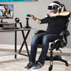 Sedia Poltrona Gaming Ufficio Scrivania Gioco Reclinabile 150° Girevole 2cuscini Bianco