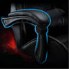 Sedia Poltrona Gaming Ufficio Scrivania Gioco Reclinabile 150° Girevole 2cuscini Nero