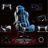 Sedia Poltrona Gaming Ufficio Scrivania Gioco Reclinabile 150° Girevole 2cuscini Bianco