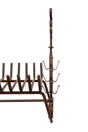 Biscottini Braciere in ferro battuto lavorato a mano L98XPR59XH90 cm Comodo pratico