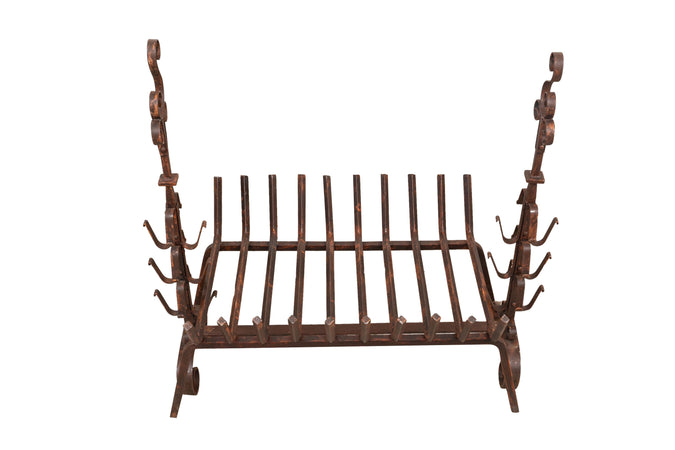 Biscottini Braciere in ferro battuto lavorato a mano L98XPR59XH90 cm Comodo pratico