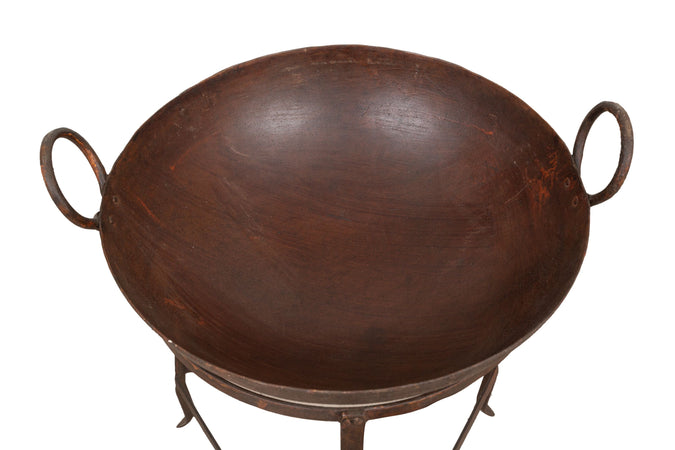 Biscottini Braciere in ferro battuto lavorato a mano L59XPR54XH80 cm Comodo pratico