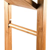Piantana da Bagno Legno Bambù Porta Scopino e Porta Rotolo H 82 cm Stile Moderno