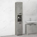 Mobile a Colonna Armadietto Salvaspazio da Bagno 4 Ripiani Interni 2 Ante H188cm