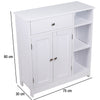 Mobile in Legno 75x30 H 80cm Bagno Camera Ingresso Salvaspazio 2 Ante 1 Cassetto