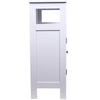 Mobile in Legno 60x30 H 80cm Bagno Camera Ingresso Salvaspazio 2 Ante 1 Vano Bianco