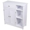 Mobile in Legno 75x30 H 80cm Bagno Camera Ingresso Salvaspazio 2 Ante 1 Cassetto