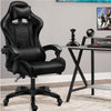 Sedia Poltrona Gaming Ufficio Scrivania Gioco Reclinabile 150° Girevole 2cuscini Nero