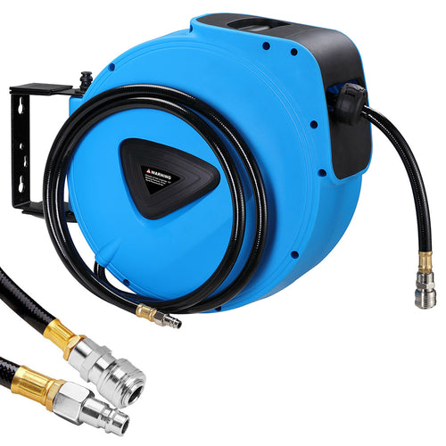 Avvolgitubo Aria Compressa ABS Tubo pvc 20mt Attacco 1/4 Riavvolgimento automatico