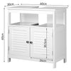 Mobile Sotto Lavabo per Bagno in Legno Bianco 2Ante 60x30 H60cm Moderno