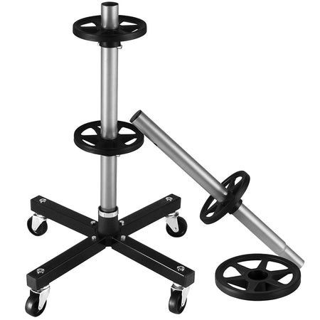 Albero Porta Pneumatici Salvaspazio con Ruote in Ferro per 4 Ruote Auto