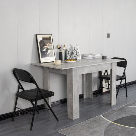 Tavolo in Legno Cucina 70x110 cm H 78 cm Allungabile fino a 70x150 cm Cemento