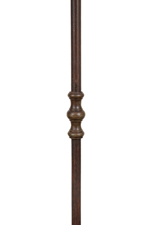Biscottini Candeliere a piantana in ferro battuto lavorato a mano finitura L50XPR50XH185 cm