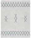 Tappeto Lavabile Atlas Natural - Vintage Blue - 100% Cotone (120 x 160 Lorena Canals