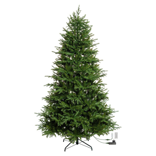 Albero di natale con 550 gocce led RGB in PE Effetto Real Touch h 230 cm