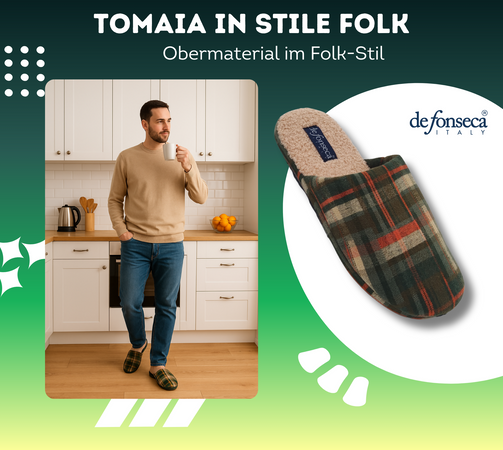 de fonseca Brunico Ciabatte Invernali, Calde Pantofole Chiuse per Uomo, Ciabatta con Pelo per Casa