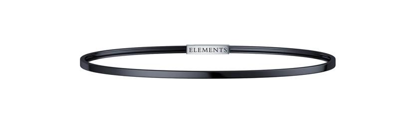 Elements Bracciale argento gun misura m