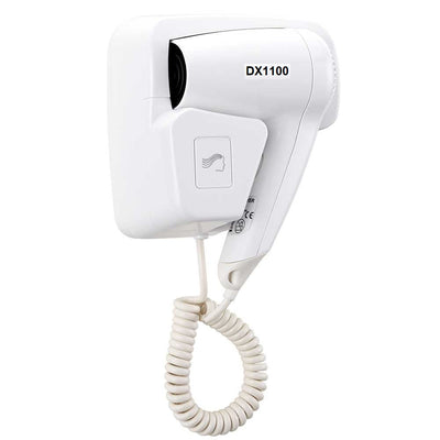 Asciugacapelli a Parete Phon Hotel B&B Asciuga Capelli Bagno 1100W Bianco