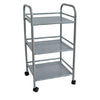 Carrello Multiuso in Metallo Verniciato Grigio Bagno Cucina Parrucchiere Estetista