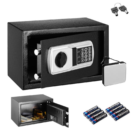 Cassaforte Muro Numerica Digitale Elettronica 31x20 H20 cm Casa Hotel B&amp;B  Nero
