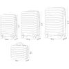Set 4Valigie Rigide Ruote Easy roll Bagaglio mano Beauty Case Trolley Resistente