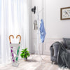 Porta Ombrelli Decorato H. 49 cm Metallo Verniciato Bianco Uso Interno Esterno