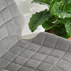 Sedia in Tessuto Kit 2pz Seduta e Schienale Ergonomici Gamba Metallo Nero Grigio