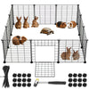 Recinto Cancelletto Animali Piccola Taglia 420cm 12 Moduli da 35xH35cm Nero