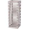 Porta Ombrelli Decorato H. 52 cm Metallo Verniciato Grigio Uso Interno Esterno