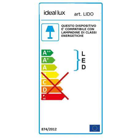 Lampadario moderno Ideal Lux LIDO 3 SP1 168364 G9 LED vetro sospensione
