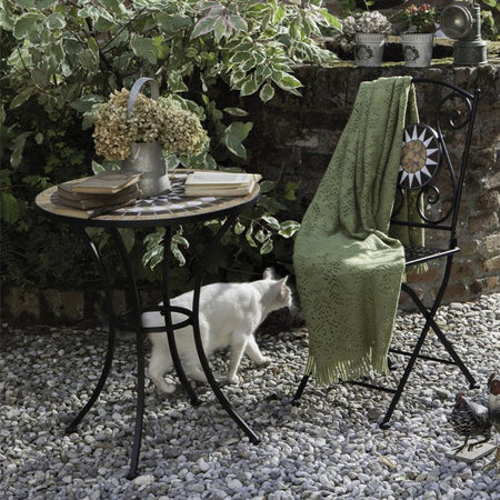 Sedie pieghevoli "Classic" in acciaio verniciato per giardino e veranda confezione da 2 pezzi