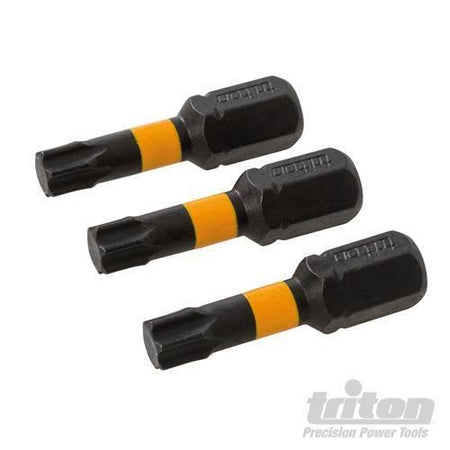 3 pz Punte inserti S2 ad impatto a taglio per cacciavite avvitatori in acciaio Triton