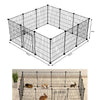 Recinto Cancelletto Animali Piccola Taglia 420cm 12 Moduli da 35xH35cm Nero