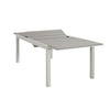 Tavolo allungabile Santorini in alluminio e Polywood dogato per esterno 180/240x100 cm