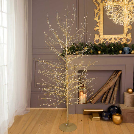 Albero Luminoso Tiglio con microled bianco caldo, uso interno