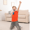 Festival Microfono Bluetoothper Karaoke Con Speaker Integrato Porta Tf Card Ingresso Aux 3w Azzurro