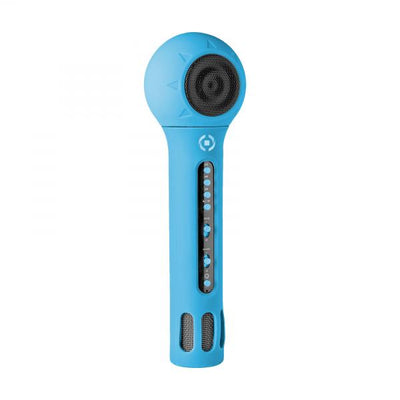 Festival Microfono Bluetoothper Karaoke Con Speaker Integrato Porta Tf Card Ingresso Aux 3w Azzurro