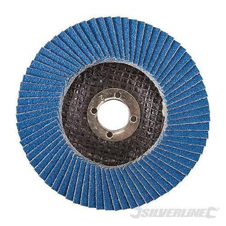 Disco a lamelle in zirconio per l'utilizzo con smerigliatrici angolari nuovo prodotto silverline - Eternal Brico