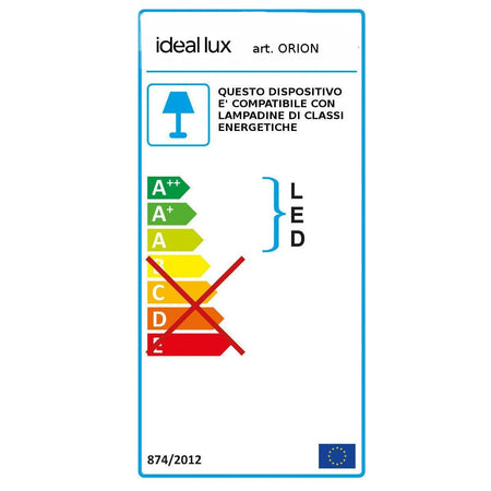 Lampadario moderno Ideal Lux ORION SP6 059181 E14 LED cristallo sospensione