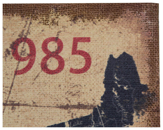 Biscottini Quadro Biscottini Stampa ROUTE 66 tela juta anticata 90x2x60 decorazione design