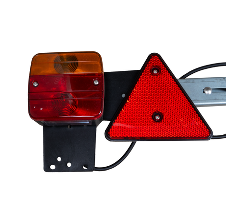 Barra con fanali posteriori lunghezza regolabile 1,4-2,1m