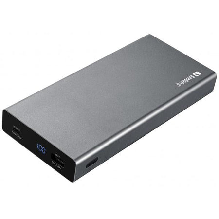 Sandberg Powerbank USB-C PD 100W 20000 (Powerbank USB-C PD 100W 20000 - Powerbank USB-C PD 100W - 20000, Grey, Mobile phone/Smartphone,Notebook/Netbook,Tablet, Aluminium, - Warranty: 60M)