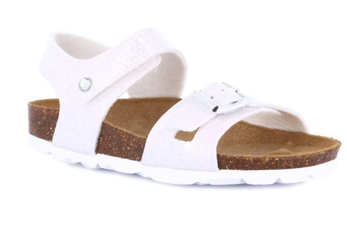 Sandali bambina dal 26 al 37 bianco glitterato Grunland