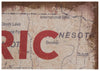 Biscottini Biscottini Stampa Juta Grezza Anticata 'Historic Route 66' Quadro Design 60x90