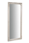 Biscottini Specchio Specchiera da parete e appendere verticale/orizzontale L35xPR4xH82 cm finitura argento anticato
