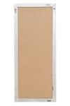 Biscottini Specchio Specchiera da parete e appendere verticale/orizzontale L35xPR4xH82 cm finitura argento anticato