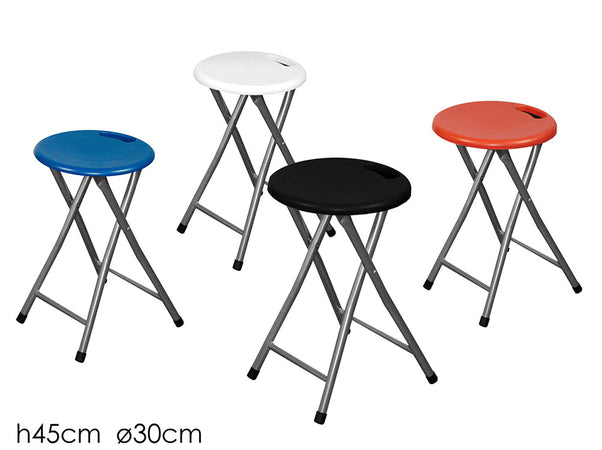 Sgabello pieghevole top plastica.