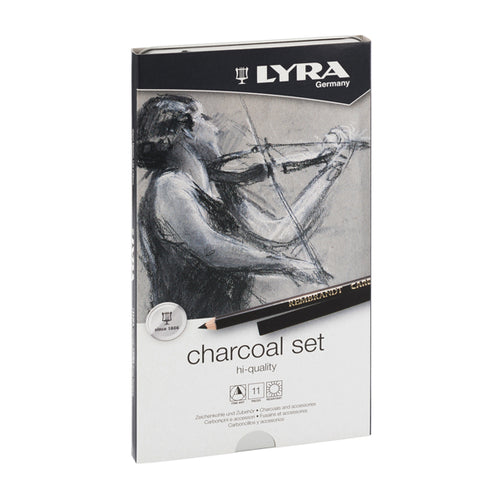 Astuccio Metallo Assortimento Rembrant Charcoal Set Lyra