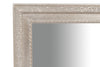 Biscottini Specchio Specchiera da parete e appendere verticale/orizzontale L50xPR4xH140 cm finitura foglia argento anticato