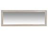 Biscottini Specchio Specchiera da parete e appendere verticale/orizzontale L50xPR4xH140 cm finitura foglia argento anticato